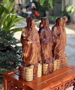 Tượng tam đa gỗ trắc dây MS40