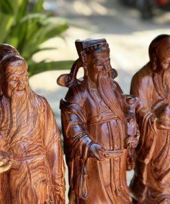 Tượng tam đa gỗ trắc dây MS40