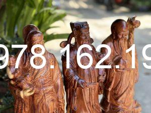 Tượng tam đa gỗ trắc dây MS40