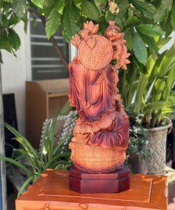 Tượng Di Lặc vác cành đào MS60v