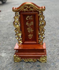 Bài vị thờ gỗ hương chạm công MS48
