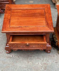 Bàn tụng kinh hoa sen gỗ hương MS41