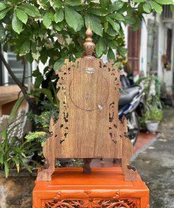 Đồng hồ để bàn gỗ mun