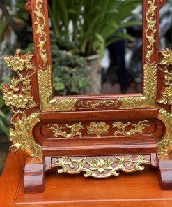 Khung ảnh thờ hoa mai dát vàng cao cấp