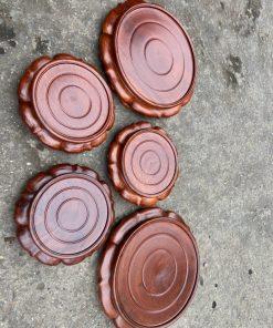 Kỷ tròn gỗ hương bông sen