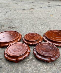 Kỷ tròn gỗ hương bông sen