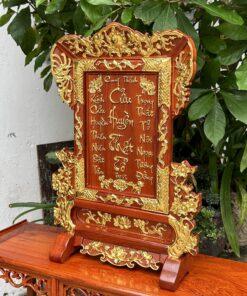 Tranh thờ cửu huyền thất tổ hoa mai