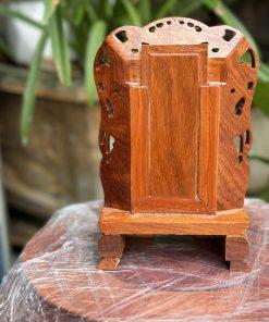 Bài vị thờ gia tiên chạm sen mini (hàng đặt)