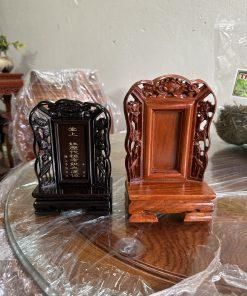 Bài vị thờ gia tiên chạm sen MS17 (hàng đặt)
