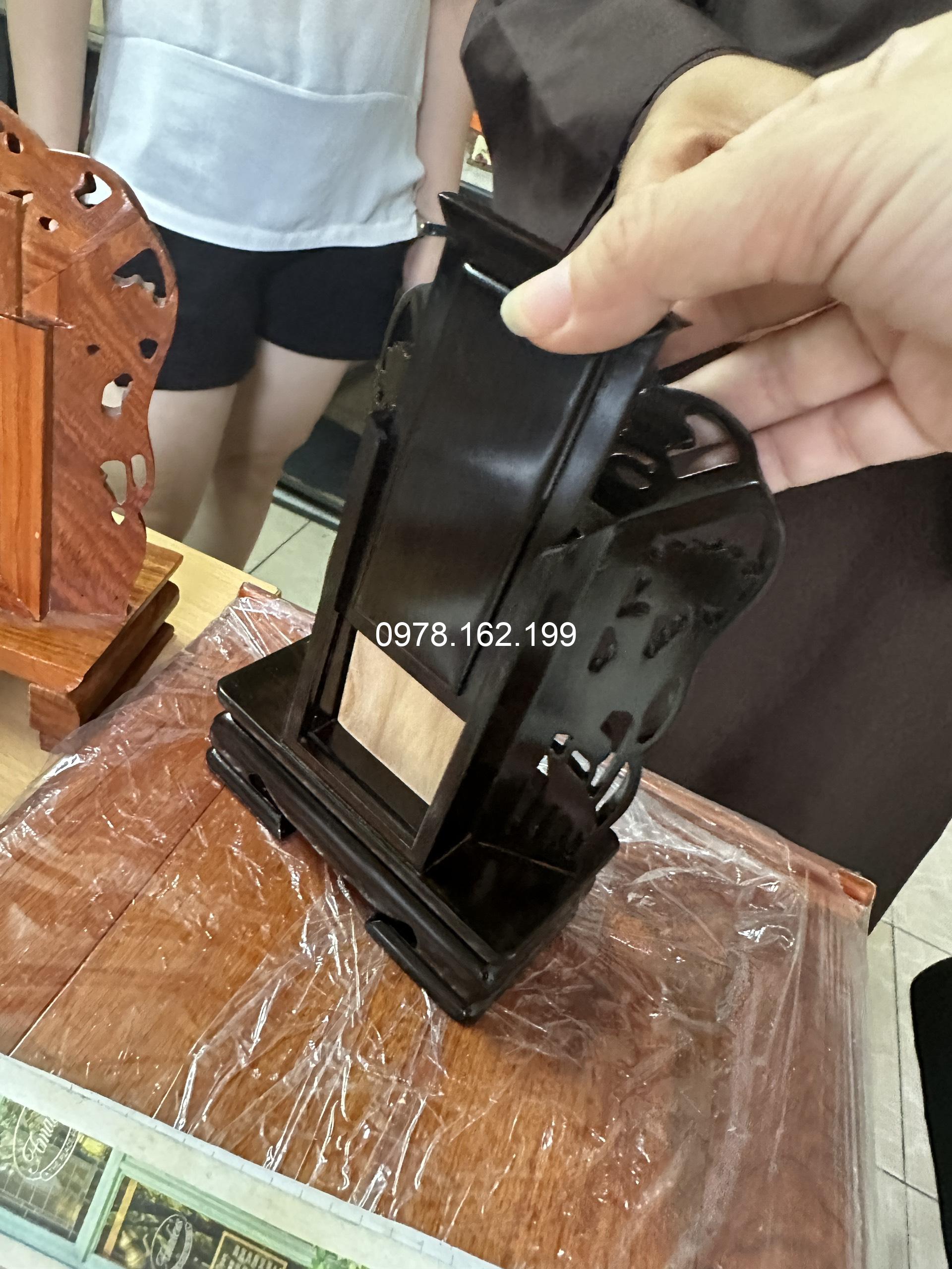 Bài vị thờ gia tiên chạm sen MS17 (hàng đặt)