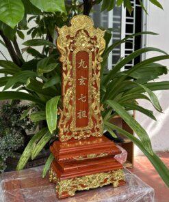 Bài vị thờ cửu huyền phượng gấm dát vàng MS61Bài vị thờ cửu huyền phượng gấm dát vàng MS61