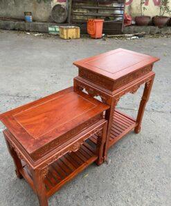 Đôn chữ nhật gỗ hương MS60