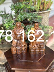 Tượng Thần Tài, Thổ Địa gỗ bách xanh