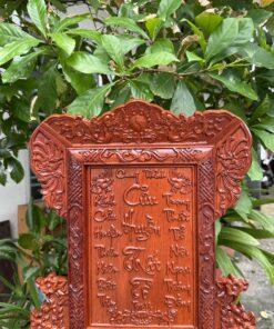 Tranh thờ cửu huyền thất tổ gỗ hương