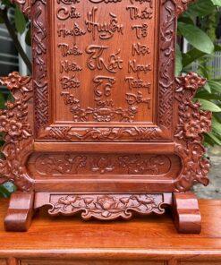 Tranh thờ cửu huyền thất tổ gỗ hương