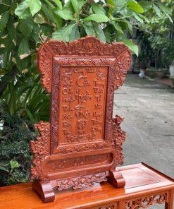 Tranh thờ cửu huyền thất tổ gỗ hương