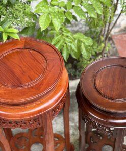 Đôn tròn gỗ hương MS35x50