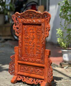 Tranh thờ cửu huyền thất tổ chạm tứ linh