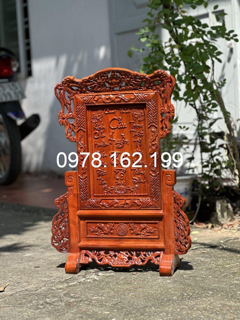 Tranh thờ cửu huyền thất tổ chạm tứ linh