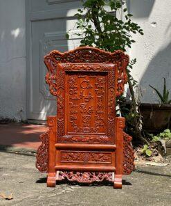 Tranh thờ cửu huyền thất tổ chạm tứ linh