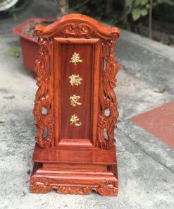 Bài vị thờ gia tiên gỗ hương MS41