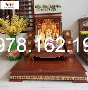 Bộ ban thờ thần Tài gỗ hương