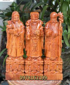 Tượng tam đa gỗ hương phun trần MS60