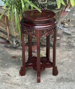 Đôn tròn gỗ hương giả cổ MS60