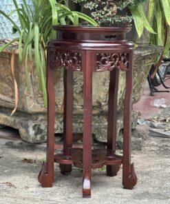 Đôn tròn gỗ hương giả cổ MS60