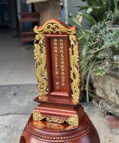 Bài vị thờ đục chữ dát vàng 48