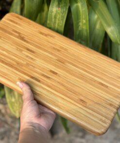 Khay tre trang trí hình chữ nhật