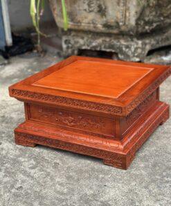 Đôn kê tượng gỗ hương 40x40 cao25