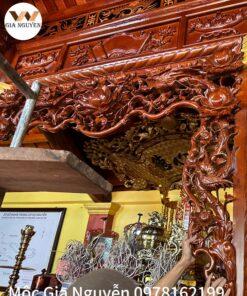 Cửa võng hoa phù dung chim Trĩ