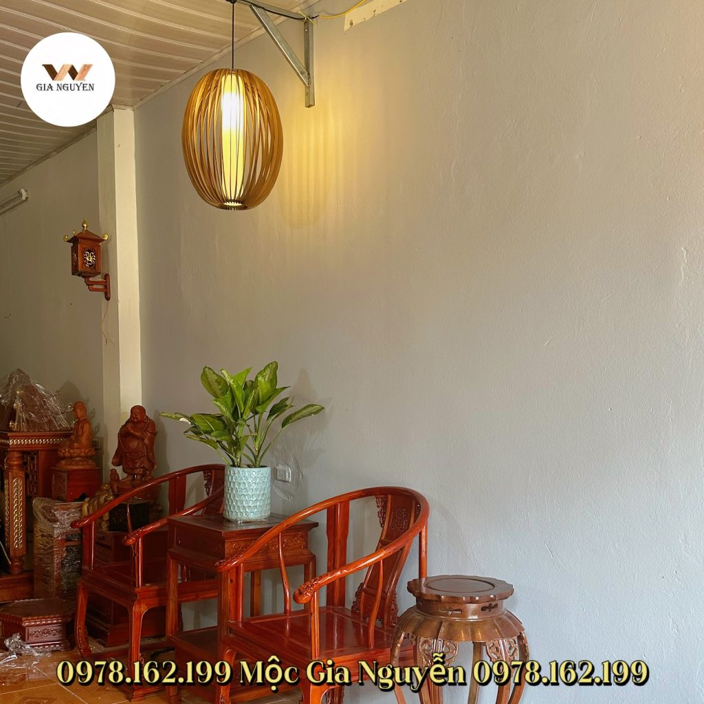 Bừng Sáng Không Gian Với Đèn Gỗ Thả Trần