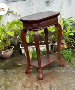 Đôn Chân Hươu Gỗ Hương Màu Óc Chó