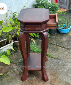 Đôn Chân Hươu Gỗ Hương Màu Óc Chó