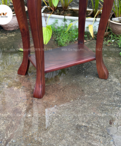 Đôn Chân Hươu Gỗ Hương Màu Óc Chó