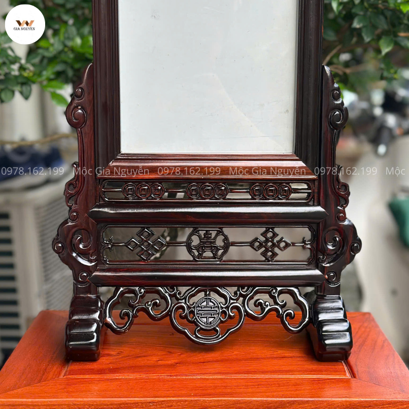 Khung Ảnh Thờ Chữ Thọ Gỗ Trắc Ảnh 20x30 cm KT02