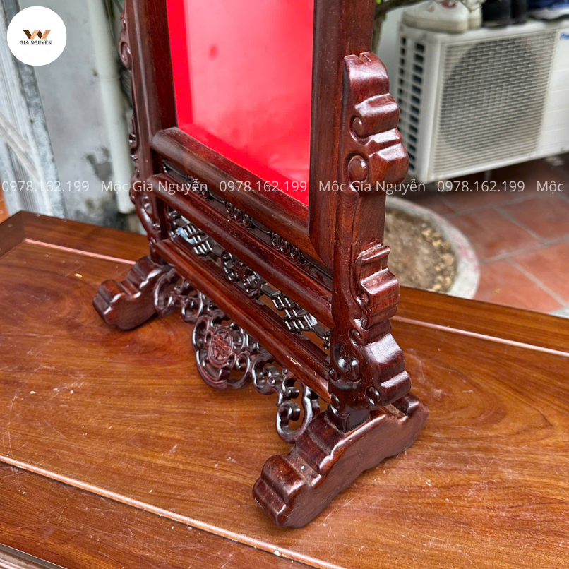 Khung Ảnh Thờ Chữ Thọ Gỗ Gụ 20x30 Cm KT06