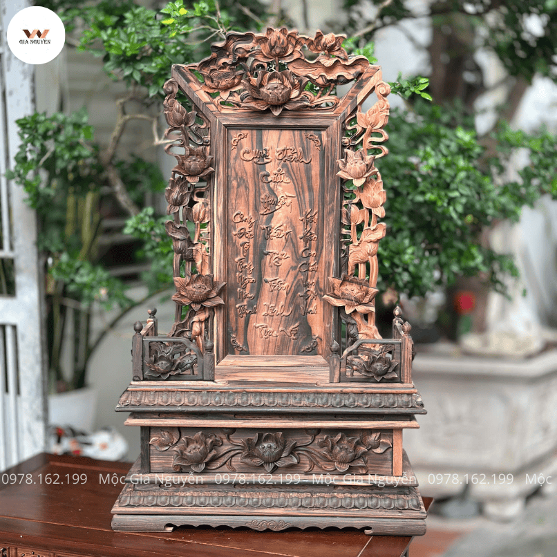 Long Vị Cửu Huyền Thất Tổ Gỗ Mun LV01