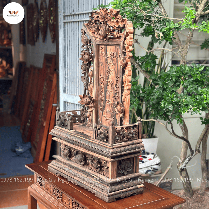 Long Vị Cửu Huyền Thất Tổ Gỗ Mun LV01