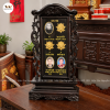 Bài Vị Song Phụng Gỗ Hương Màu Giả Cổ 58x30cm BA36