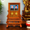 Bài Vị Đôi Mẫu Khung Chữ Thọ Màu Cánh Gián Gỗ Hương Đá 60x40cm BA51