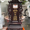 Bài Vị Liệt Sỹ Gỗ Hương Lào Màu Mận Chín 48x23cm BA52