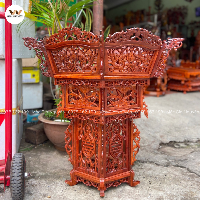 Cấu tạo các bộ phận của đèn lồng gỗ