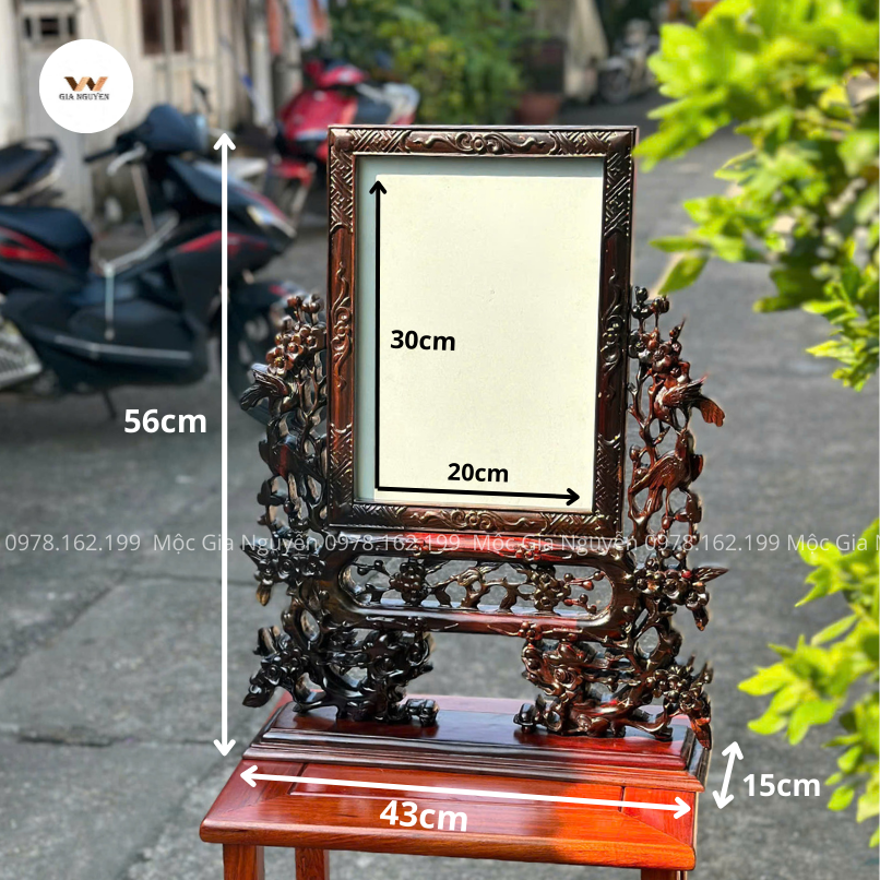 Cách tính kích thước khung ảnh thờ khi bố trí nhiều di ảnh