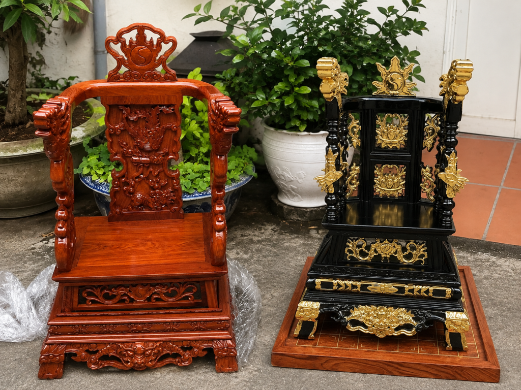 Nhận diện nhanh ngai thờ và ỷ thờ