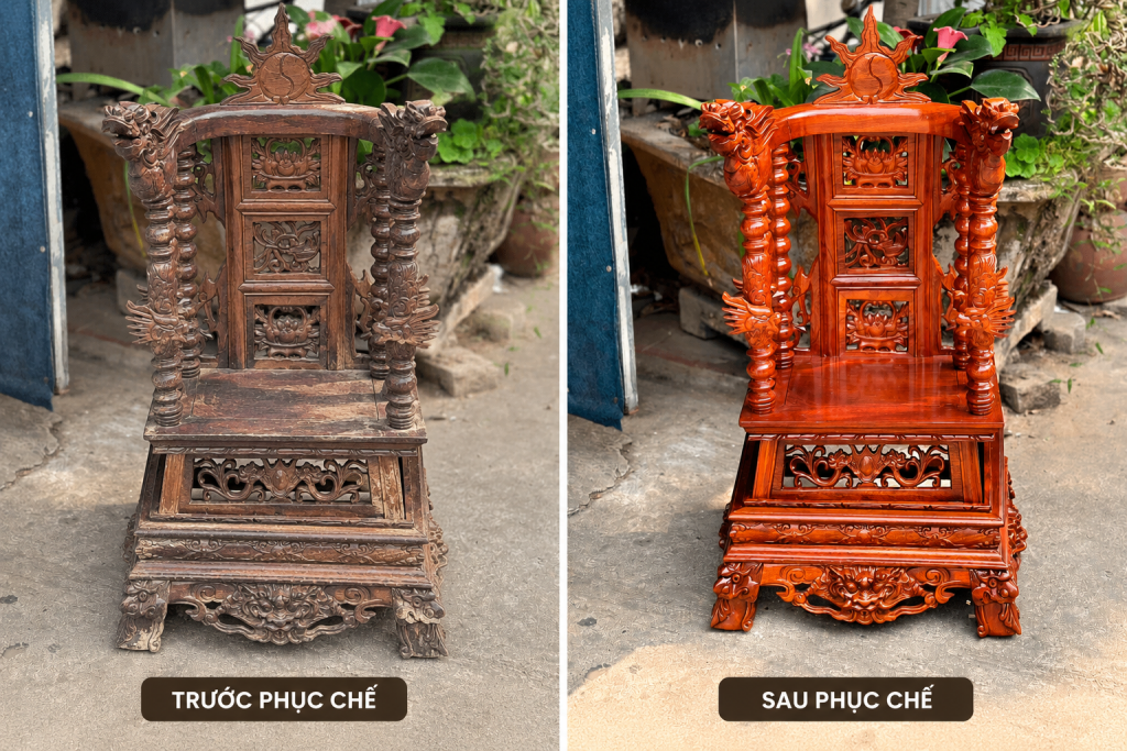 Ngai trước và sau phục chế