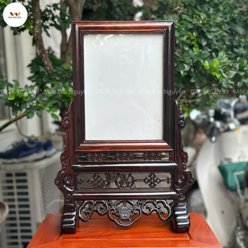 Khung Ảnh Thờ Chữ Thọ Gỗ Trắc Ảnh 20×30 cm