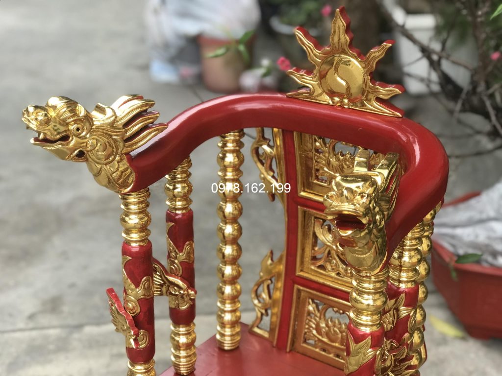 Cận cảnh hoa văn sau khi sơn